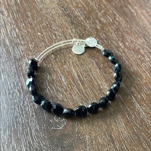 Alex and Ani Black Beaded Bracelet